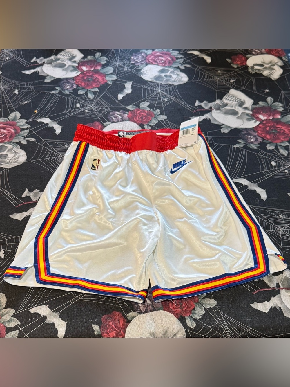 NWT NIKE DRI FIT GOLDEN STATE WARRIORS HARDWOOD CLASSICS BASKETBALLSHORTS M 34